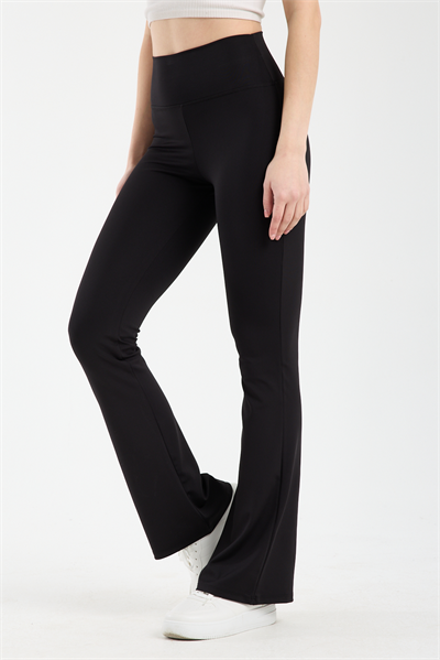 Hdm Kadın Siyah Yüksek Bel Toparlayıcı Esnek Spor Tayt