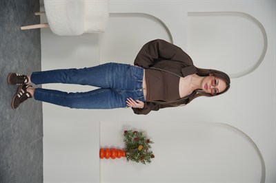  Likralı Boyfit Yüksek Bel Jean Mavi Renk