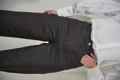 Wıde Leg Yüksek Bel  Kahve Jean