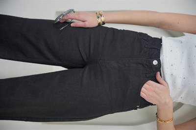 Wıde Leg Yüksek Bel Siyah Jean