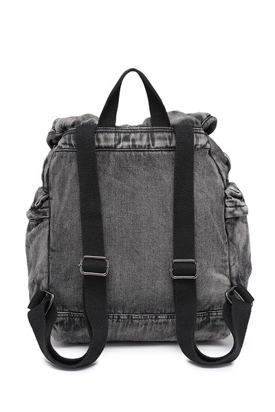 Denim Kot Kumaşı Kadın Sırt Çantası Barcelona 3217