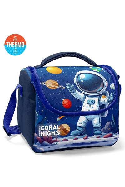 Erkek Çocuk Lacivert Astronot Desenli 3’lü Okul Çanta Seti SET0133252