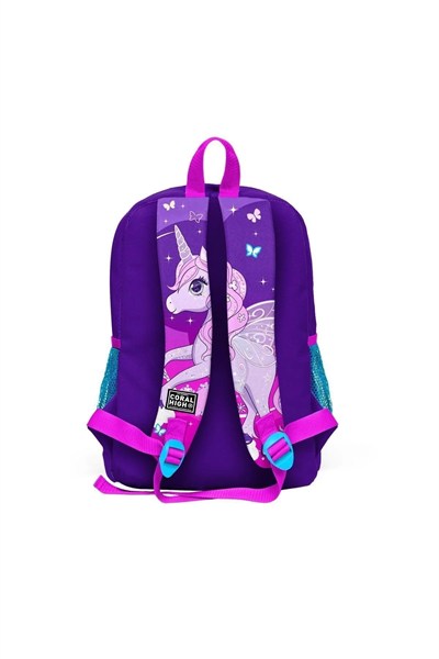 Kids Mor Pembe Unicorn Desenli 3’lü Okul Çanta Seti SET0123708