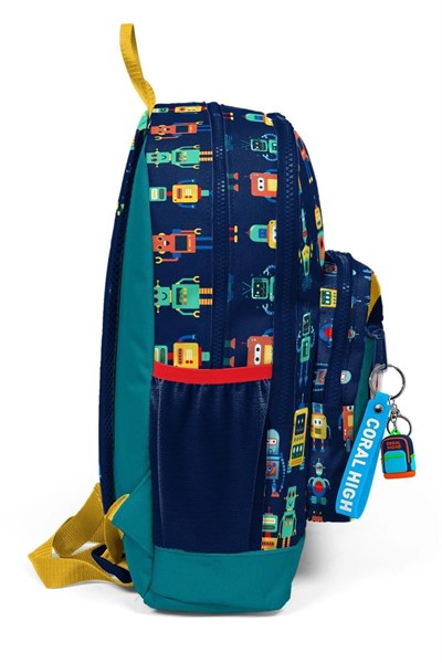 Kids Okul Çantası Lacivert Çivit Robot 23472