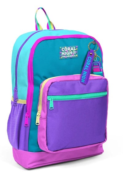 Kids Pembe Pastel Renkli Okul Sırt Çantası 23759