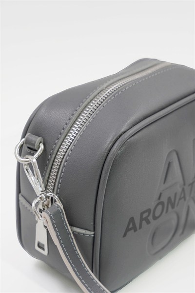 Küçük Boy  Crossbody Çapraz Askılı Kadın Omuz Çantası Gri