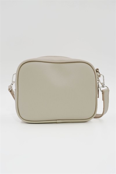 Küçük Boy  Crossbody Çapraz Askılı Kadın Omuz Çantası Bej
