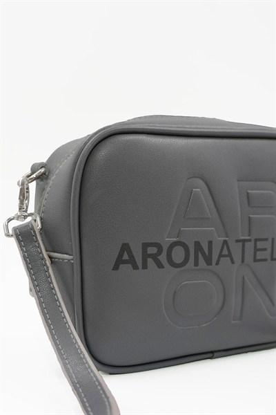 Küçük Boy  Crossbody Çapraz Askılı Kadın Omuz Çantası Gri