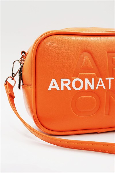 Küçük Boy  Crossbody Çapraz Askılı Kadın Omuz Çantası Turuncu