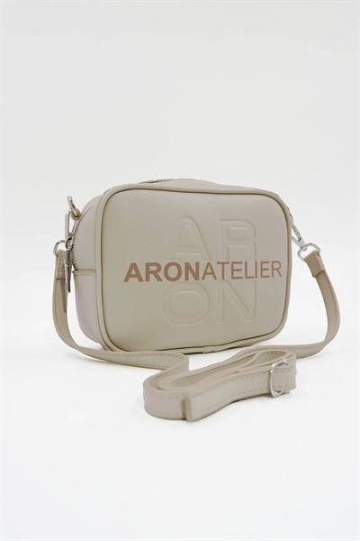 Küçük Boy  Crossbody Çapraz Askılı Kadın Omuz Çantası Bej