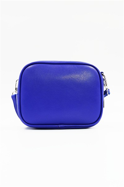 Küçük Boy  Crossbody Çapraz Askılı Kadın Omuz Çantası Saks