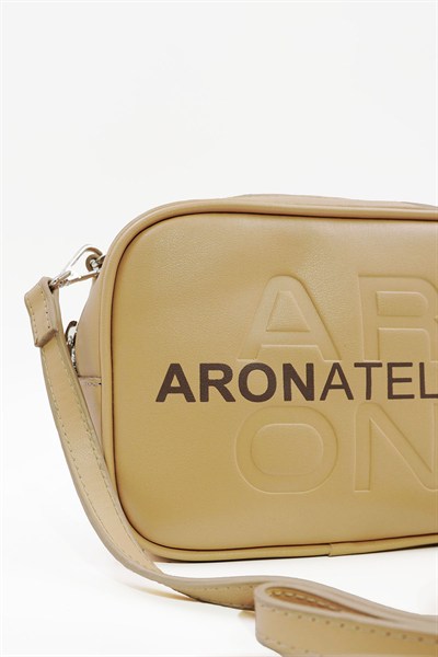 Küçük Boy  Crossbody Çapraz Askılı Kadın Omuz Çantası Nude