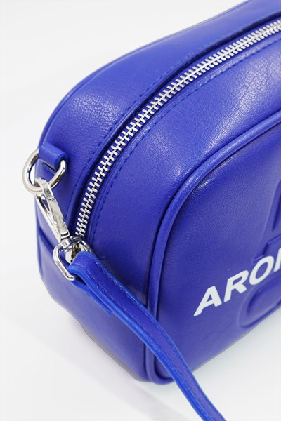 Küçük Boy  Crossbody Çapraz Askılı Kadın Omuz Çantası Saks