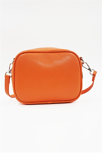 Küçük Boy  Crossbody Çapraz Askılı Kadın Omuz Çantası Turuncu