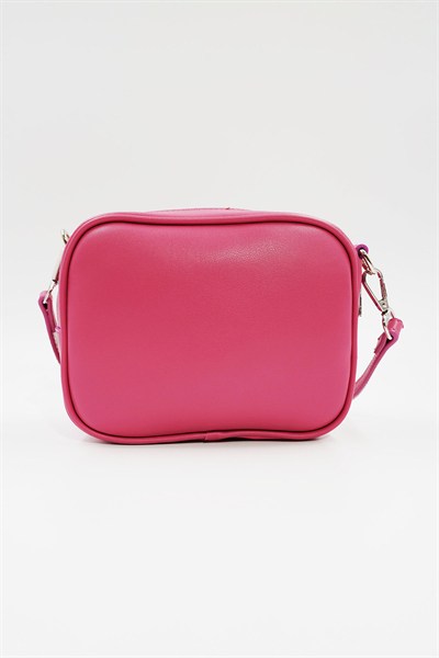 Küçük Boy  Crossbody Çapraz Askılı Kadın Omuz Çantası Fuşya