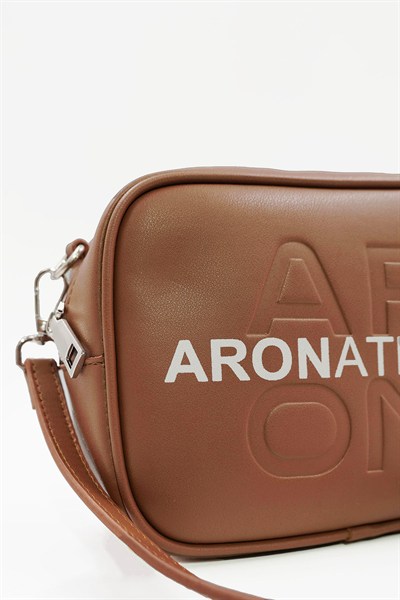 Küçük Boy  Crossbody Çapraz Askılı Kadın Omuz Çantası Taba