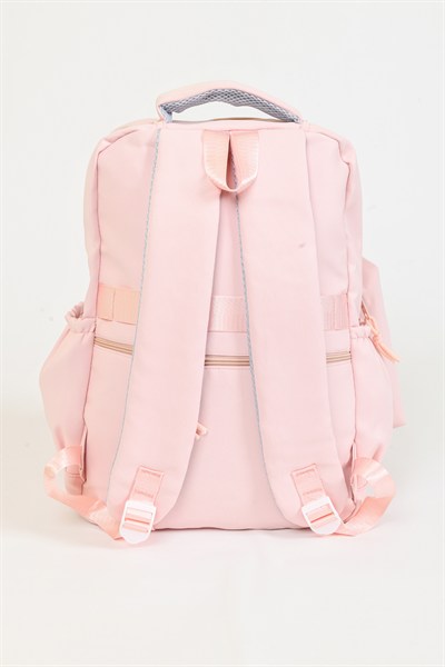 Küçük Çanta Detaylı Okul Çantası Açık Pembe