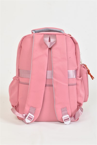 Küçük Çanta Detaylı Okul Çantası Koyu Pembe