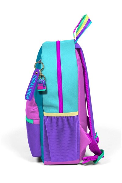 Minik Yuva Sırt Çantası Pembe Pastel Renkli İki Bölmeli 23559