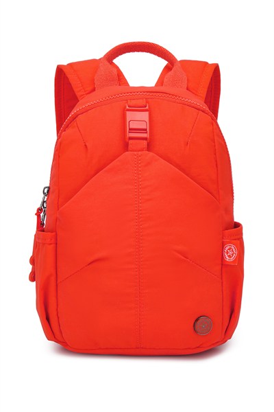 Orange Ultra Hafif Kumaş Küçük Boy Günlük Kadın Sırt Çantası