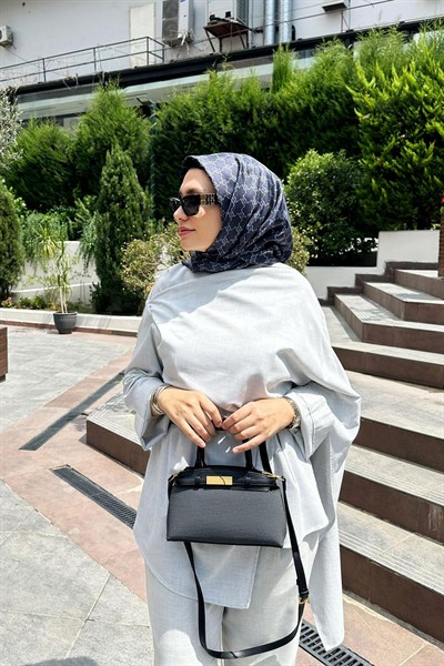 Siyah Mini Çanta Akseusarlı El Çantası