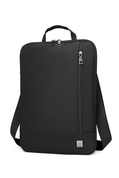 Smart 180 Derece Açılabilir Koruma Bölmeli 15,6 İnç Laptop El ve Omuz Çantası Siyah