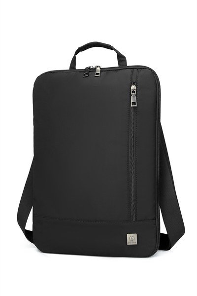 Smart 180 Derece Açılabilir Koruma Bölmeli 15,6 İnç Laptop El ve Omuz Çantası Siyah