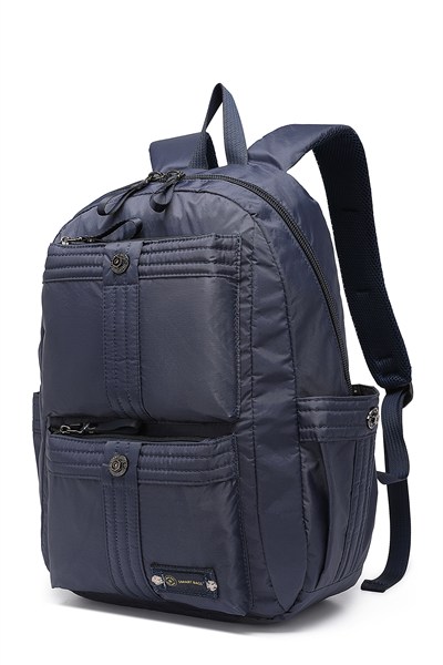 Smart Bags Büyük Boy Laptop Bölmeli Günlük ve Okul İçin Uygun Su Geçirmez Sırt Çantası 8714 Lacivert