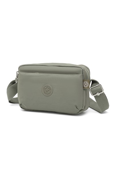 Smart Bags Günlük Küçük Boy Su Geçirmez Hafif Krınkıl Kumaş Kadın Omuz Çantası Yeşil