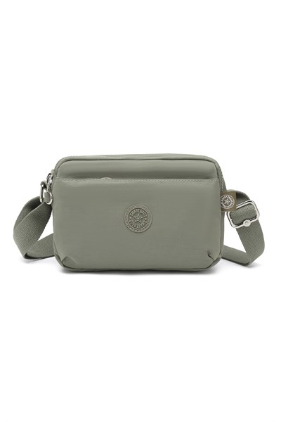 Smart Bags Günlük Küçük Boy Su Geçirmez Hafif Krınkıl Kumaş Kadın Omuz Çantası Yeşil