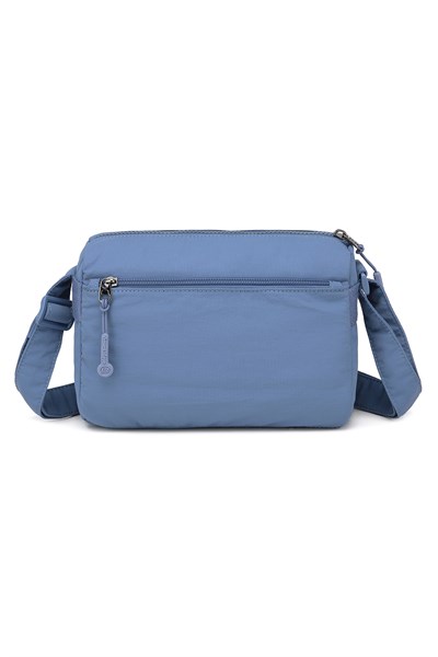 Smart Bags Jeans Mavi Kadın Omuz Çantası Hafif Kumaş Çok Cepli Çapraz Uzun Askılı
