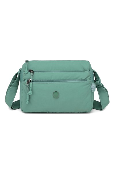 Smart Bags Mint Kadın Omuz Çantası Hafif Kumaş Çok Cepli Çapraz Uzun Askılı