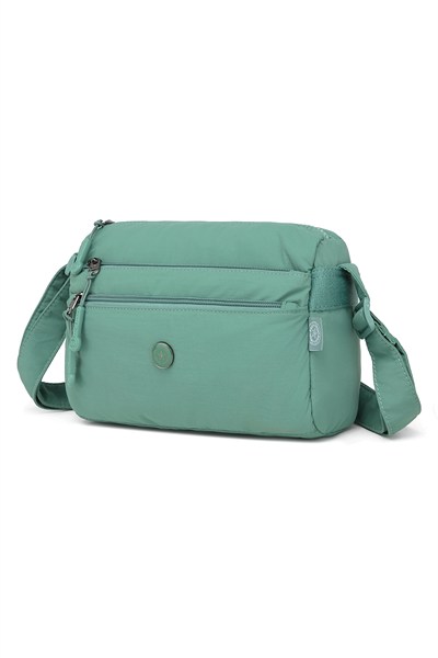 Smart Bags Mint Kadın Omuz Çantası Hafif Kumaş Çok Cepli Çapraz Uzun Askılı