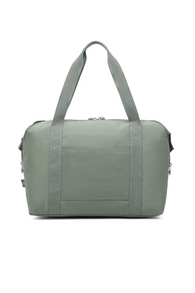 Smart Bags Orta Boy Su Geçirmez Extra Hafif Krınkıl Kumaş El Valizi ve Spor Çantası Yeşil
