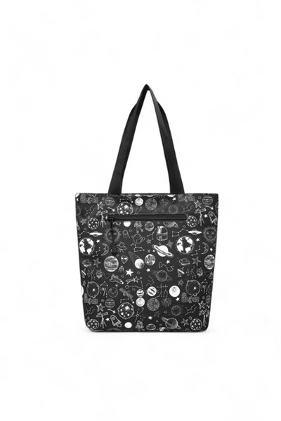 Smart Bags Printed Edition Kadın Günlük Hafif Kumaş Omuz Çantası Galaksi