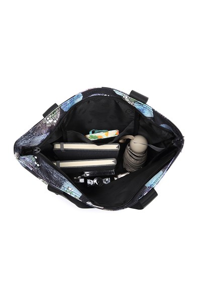 Smart Bags Printed Edition Kadın Günlük Hafif Kumaş Omuz Çantası Orman