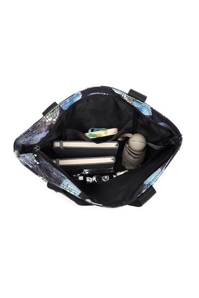 Smart Bags Printed Edition Kadın Günlük Hafif Kumaş Omuz Çantası Manzara