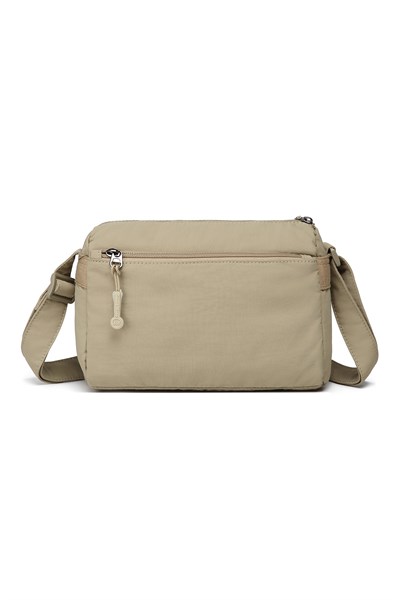 Smart Bags Vizon Kadın Omuz Çantası Hafif Kumaş Çok Cepli Çapraz Uzun Askılı
