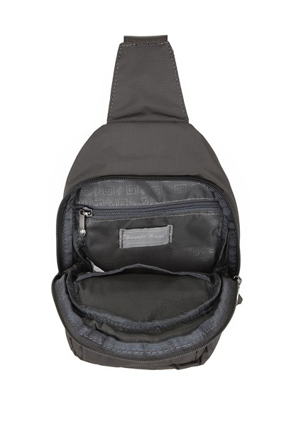 Smart Unisex Body Bag Tasarım Vücut Sırt ve Göğüs Çantası Ayarlanabilir Askılı Gri