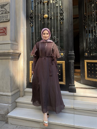 Alara Elbise Kahverengi