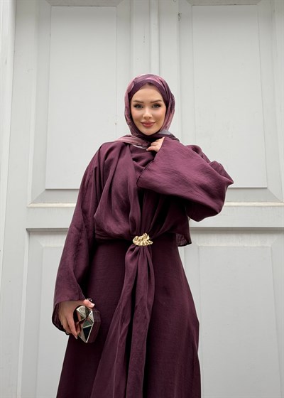 Almond Bolerolu Vual Elbise | Bordo