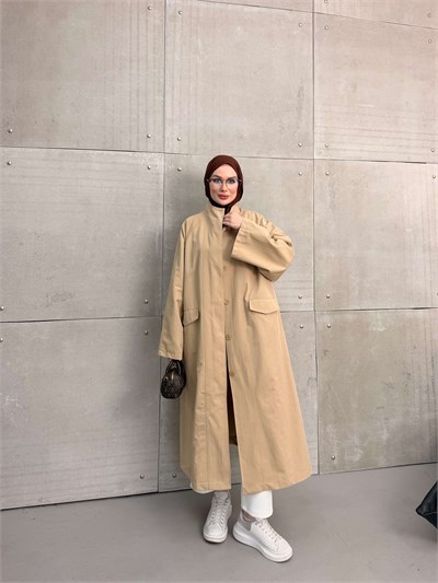 DELORA UZUN TRENCH CAMEL
