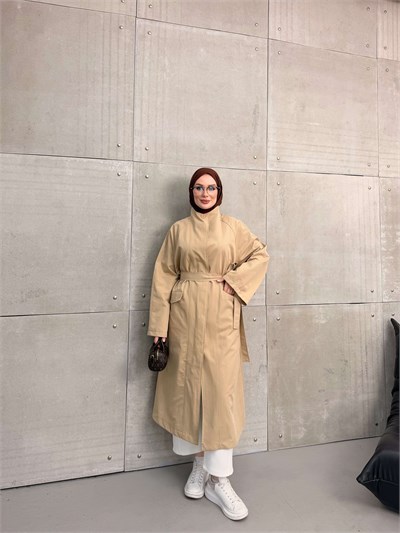 DELORA UZUN TRENCH CAMEL
