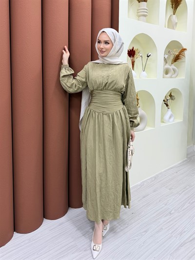 Elenor Elbise Haki