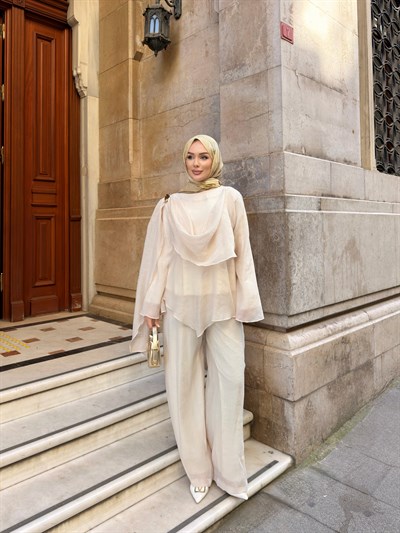 Godes Pantolonlu Takım | Bej