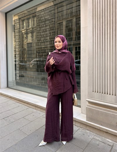 Godes Pantolonlu Takım | Bordo