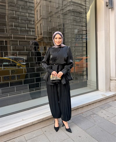 Gustto Pantalon Takım | Siyah