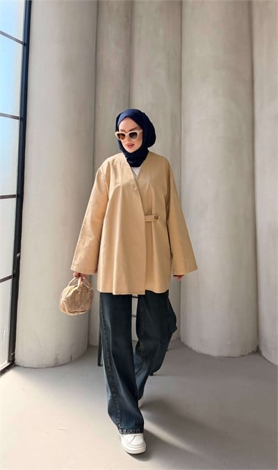 KORCE TRENC CEKET CAMEL