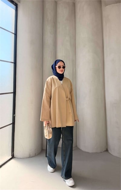 KORCE TRENC CEKET CAMEL
