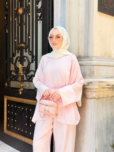 LARA PANTOLON TAKIM | PEMBE